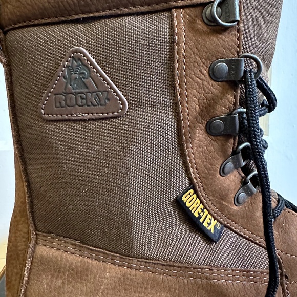 NWOT Rocky Men's Waterproof Boots (Brown, 10W) - Picture 4 of 11